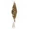 Kurt Adler 16.5-Inch Unlit 10-Point White and Gold Star Tree Topper